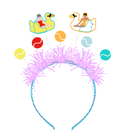 Summer Party Hairball Headband SP022